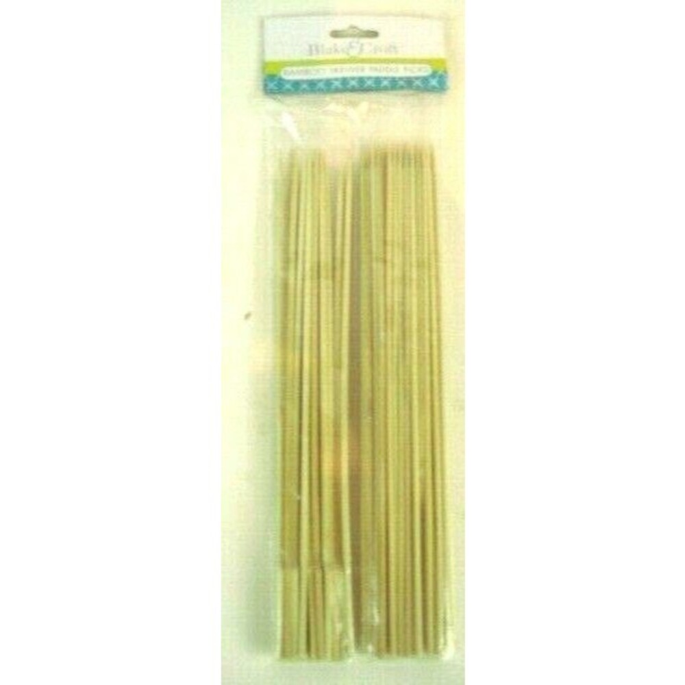 Pkg of Blake&Croft 10" Bamboo Picks(50) & Paddle Skewers(12) Sheshkabob-BarBQ